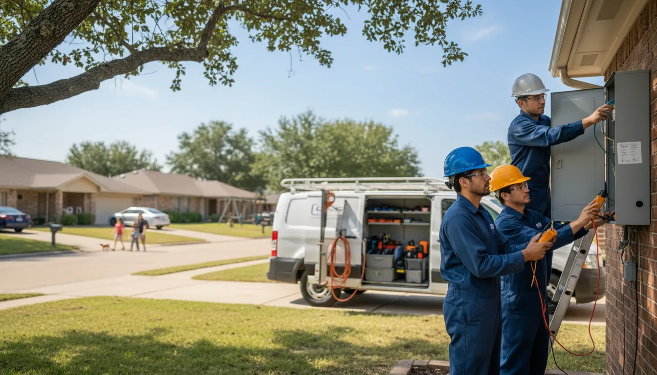 Certified electrician providing emergency electrical services in Clearwater, KS